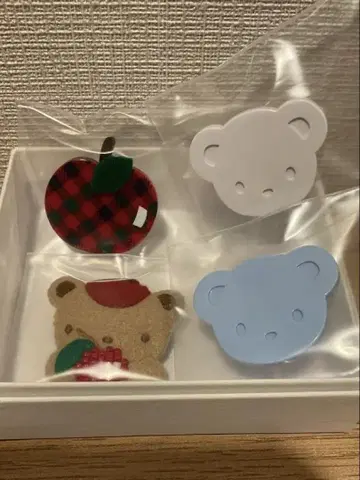 파밀리아 사과 곰 브로치 핑 곰 묶음 판매