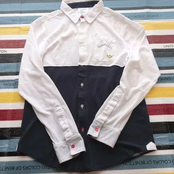 MARK GONZALES 컬러 블록 긴팔 티셔츠