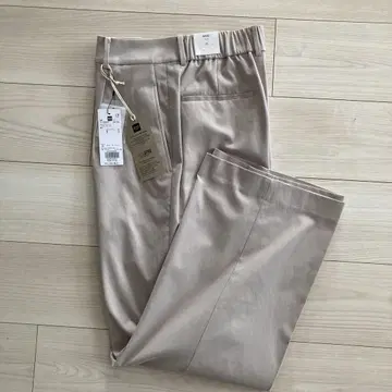 PLST 린넨 블렌드 와이드 팬츠 XL