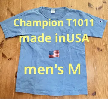 챔피온 미국제 T1011 M 스카이블루 티셔츠