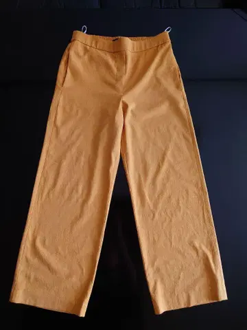 Theory Easy Cropped Pants 와이드 팬츠 머스타드