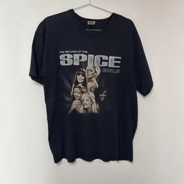 Spice Girls 티셔츠 L 사이즈 블랙 2007