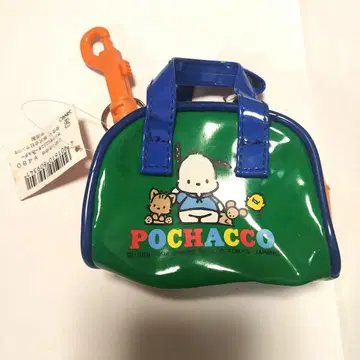 레트로 포차코 키링이 달린 미니 백