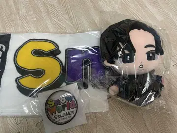 SnowMan 스노우맨 메구로 렌 메메 스노우 칠 봉제 인형 타월
