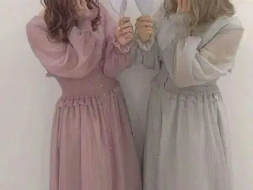 셔링 시어 원피스