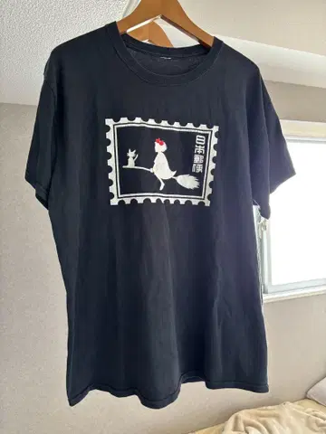 레어 지브리 마녀 배달부 키키 티셔츠 00s
