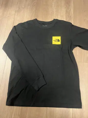 THE NORTH FACE 블랙 긴팔 티셔츠 S