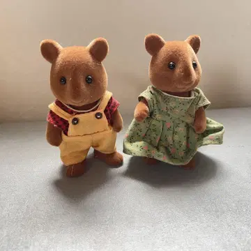 실바니안 패밀리 초기 다람쥐 브라운 쥐 브라운 쥐