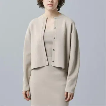 uncrave UV 차단 접촉 냉감 쿨 터치 UV 크루넥 가디건
