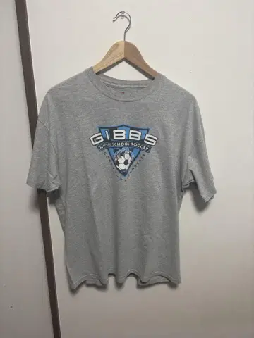Hanes 코튼 T 칼리지 티셔츠 L