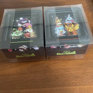 포켓몬 센터 한정 할로윈 미니 컨테이너 2개 세트