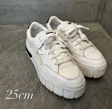 푸마 통굽 스니커즈 메이즈 스택 우먼 25cm