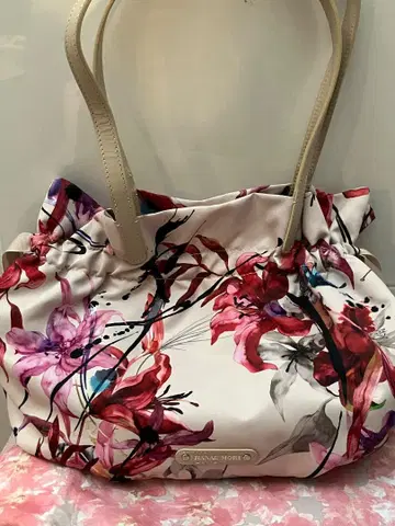 HANA MORI 하나에모리 플라워 프린트 백