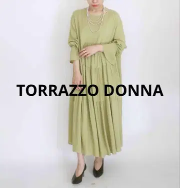 TORRAZZO DONNA 티어드 원피스 경사 드레스 롱 원피스