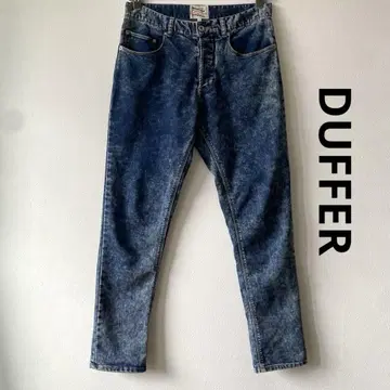 DUFFER 더퍼 데님풍 스트레치 슬림 팬츠 케미컬 워시