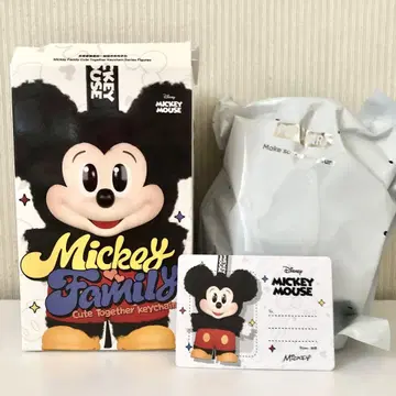 POPMART 미키 패밀리 봉제 인형 키체인 미키 마우스
