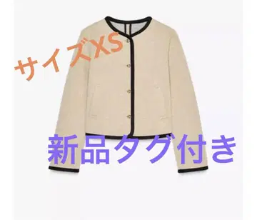 ZARA 자라 파이핑 디테일 숏 자켓 XS 새상품