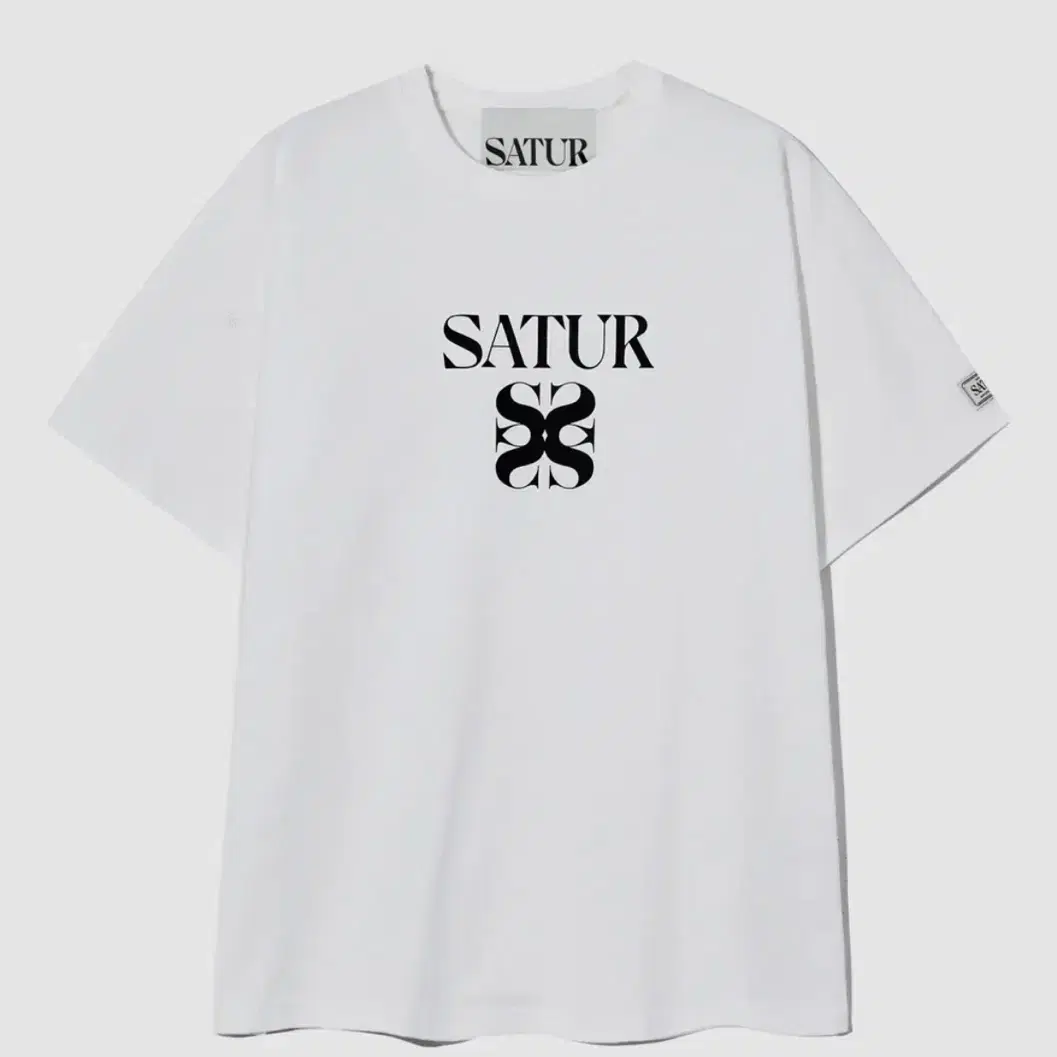 Tシャツ・カットソー SATUR (W) Essential Basic Logo Short Sleeve T-Shirt Cream Iv 94fac13cd7c9eb8637f13f3cedbf9f