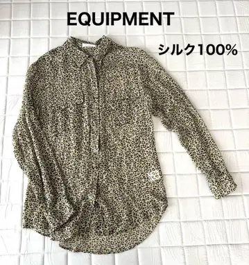 EQUIPMENT 에키프몬 실크 100% 블라우스 셔츠