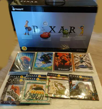 해피 복권 PIXAR 픽사 피규어 씰 엽서 세트