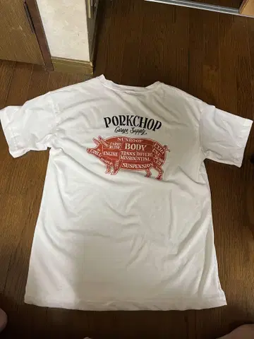 PORKCHOP 화이트 티셔츠 XL