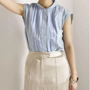 AMERI MEDI ROUGH DRESS SHIRT 핀턱 셔츠