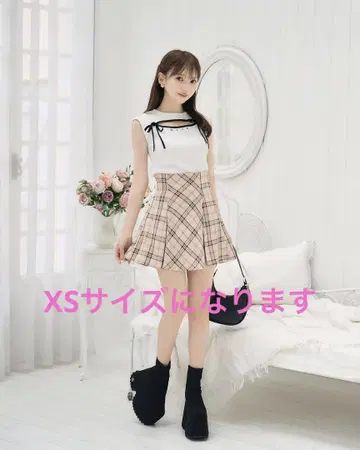 michellMacaron 플레어 체크 스커트 XS 새상품