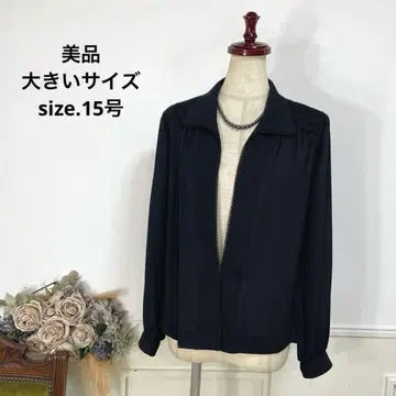 새상품급 빅 사이즈 블랙 포멀 블라우스 상복 15호