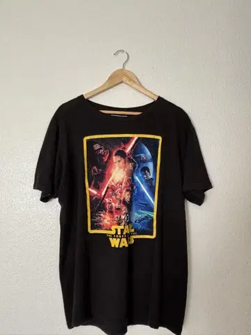 STAR WARS 티셔츠 포스의 각성 공개 기념 XL 블랙