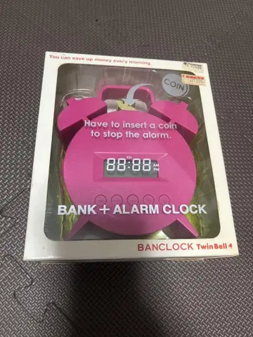 BANCLOCK TwinBell 핑크 뱅크 알람 시계