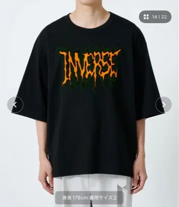 shareef INVERSE 오버 사이즈 티셔츠