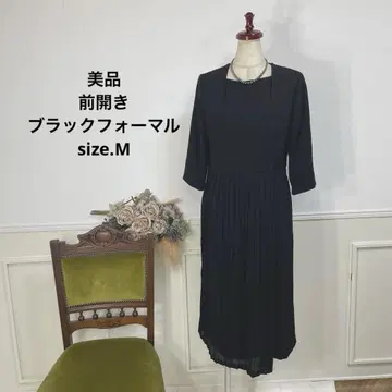 새상품급 프론트 오픈 블랙 포멀 원피스 상복