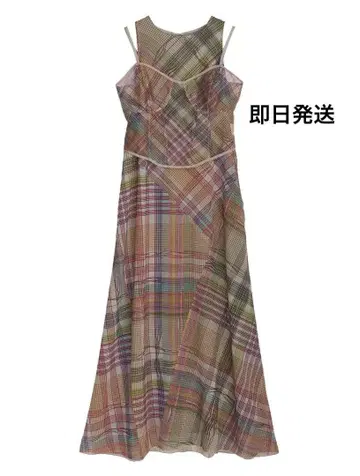 Ameri MEDI STRAIN CHECK DRESS 아메리빈티지