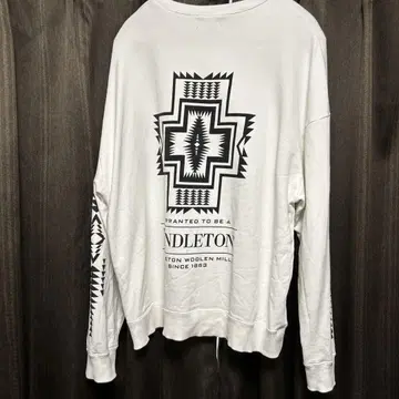 Pendleton 화이트 맨투맨 M