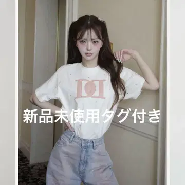 Darich 다리치 퀼팅 아플리케 비쥬 티셔츠