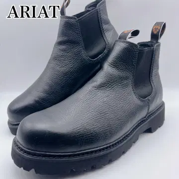 새상품급 ARIAT 가죽 사이드 고어 첼시 부츠 블랙 9.5D 27.5