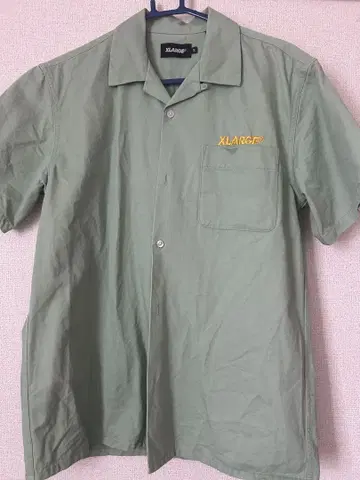 XLARGE 워크 셔츠 그린 M 남성용
