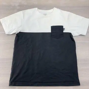 $ 노스페이스 크루넥 티셔츠 화이트 블랙
