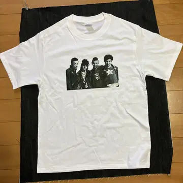 THE BLUE HEARTS 더 블루 하츠 멤버 이미지 티셔츠 화이트 M