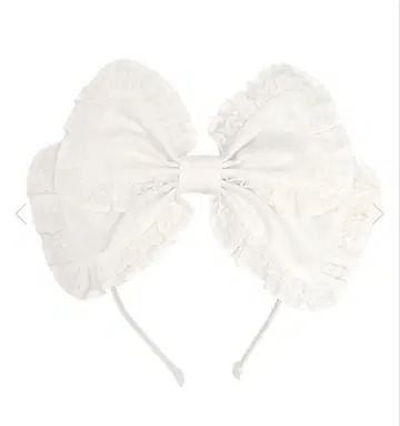 ANGELIC PRETTY 귀여운 프릴 머리띠 화이트 화이트