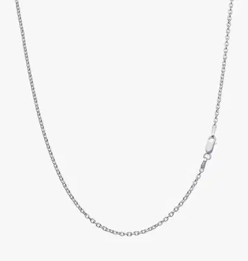 실버 925 팥 체인 목걸이 2.3mm 40cm