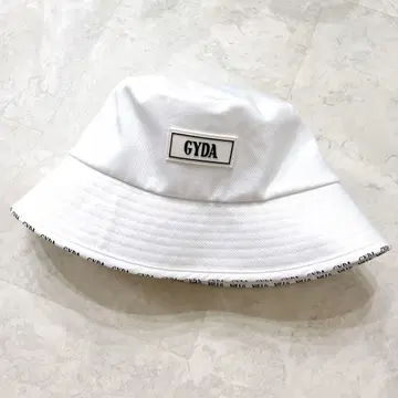 미사용 GYDA 버킷햇 화이트 로고 제이다