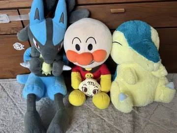 봉제 인형 세트 루카리오 히노아라시 호빵맨