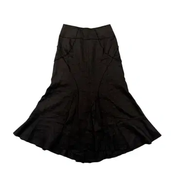 새상품급 라 듀레 LA DUREE (M) 린넨 100% 머메이드 스커트