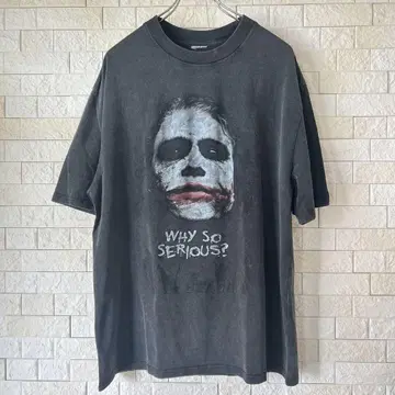 조커 티셔츠 L 구제 의류 JOKER WHY SO SERIOUS ?