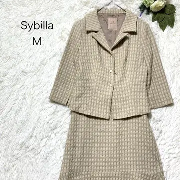 시빌라 셋업 캐러멜 색 M 울 알파카 혼방 플레어 스커트