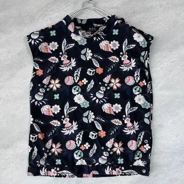 A.P.C 아페쎄 꽃무늬 슬리브리스 블라우스 36