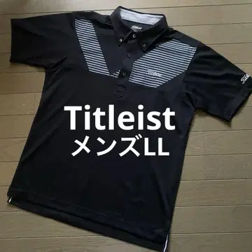 타이틀리스트 블랙 피케 셔츠 LL