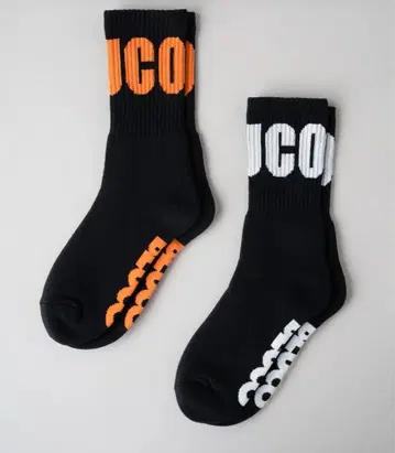 BLUCO/부루코 2-PACK SOX -AROUND- 블랙