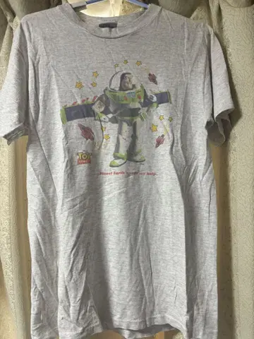 버즈 라이트이어 티셔츠 M 사이즈 그레이 90s